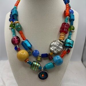 Chico's Multicolor Beaded Necklace